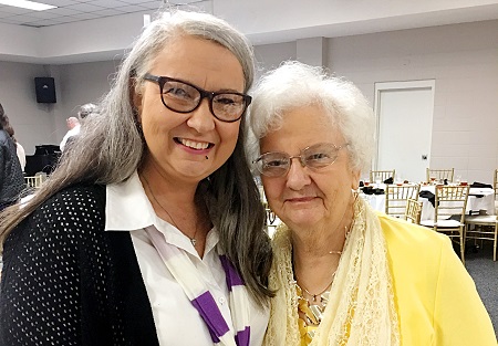 East Mississippi Community College humanities instructor Marilyn Ford, at left, with her mother Maudie Young, at the Columbus Lowndes Chamber of Commerce Education Awards Program in which Ford was named a 2018-19 Educator of the Year. East Mississippi Community College humanities instructor Marilyn Ford, at left, with her mother Maudie Young, at the Columbus Lowndes Chamber of Commerce Education Awards Program in which Ford was named a 2018-19 Educator of the Year.